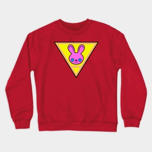 Bunny Yield Sign 2 Crewneck Sweatshirt